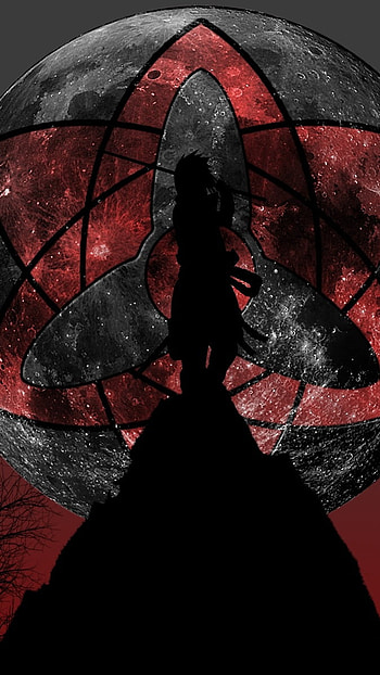 Sharingan Live, Uchiha Sharingan, Moon HD phone wallpaper