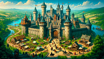 Enchanting Medieval Castle, castle, medieval HD wallpaper