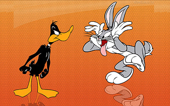 Bugs Bunny, Daffy Duck, Funny Cartoon HD wallpaper