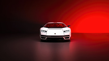 Lamborghini Countach Front View, lamborghini-countach, lamborghini, cars, behance HD wallpaper