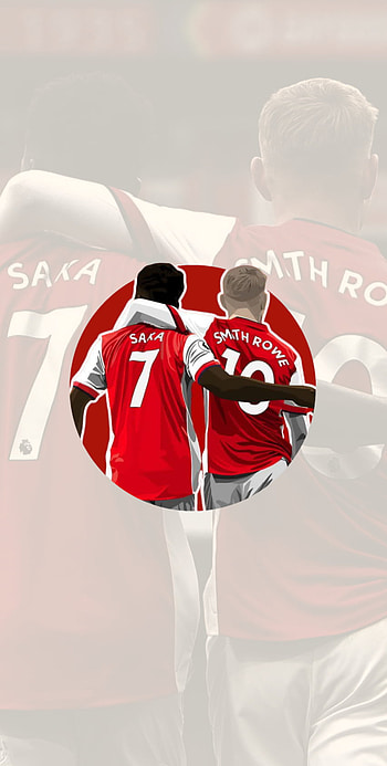 Saka & Smith Rowe, ESR10, gunners, thegunners, bff, friendship, footballclub, arsenalfc, BS7, arsenalfootballclub, afc, arsenal HD phone wallpaper