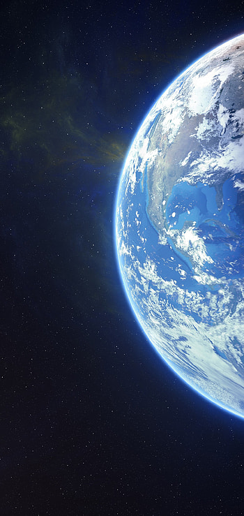 Earth Moon Planet Space , Earth and Moon HD phone wallpaper