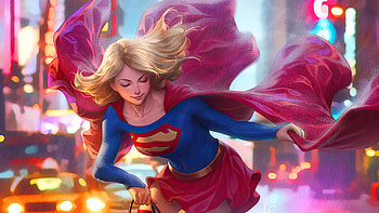 Supergirl On Walk , supergirl, superheroes, artist, artwork, digital-art, deviantart HD wallpaper