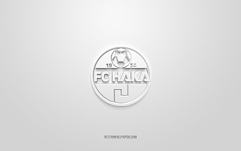 FC Haka, creative 3D logo, white background, Finnish football team, Veikkausliiga, Valkeakoski, Finland, football, FC Haka 3d logo HD wallpaper