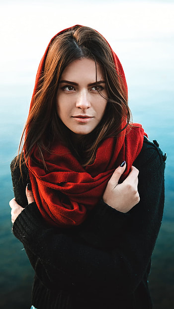brown eyes, brunette, woman, model HD phone wallpaper