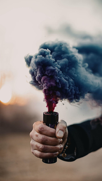 Smoke, Blue Smoke HD phone wallpaper
