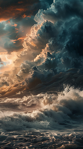 Majestic Hurricane Clouds HD phone wallpaper