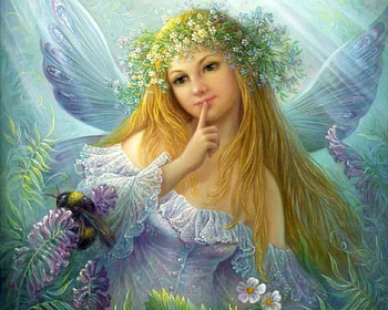 flower fairy, fairy, fantasy, elf, flower HD wallpaper