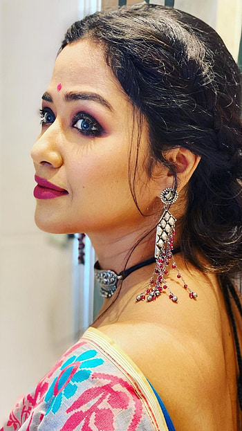 Sohini Sarkar, bengali actress, saree beauty HD phone wallpaper