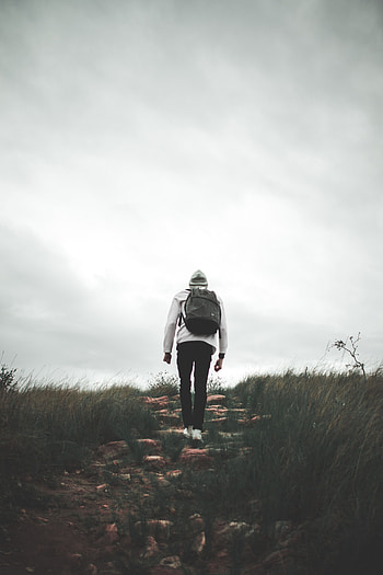 Nature, Miscellanea, Miscellaneous, Journey, Stroll, Human, Person, Backpack, Rucksack HD phone wallpaper