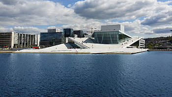 Oslo Opera House, Kreuzfahrt Oslo, Aida Hafen Oslo, Seaside exploration HD wallpaper