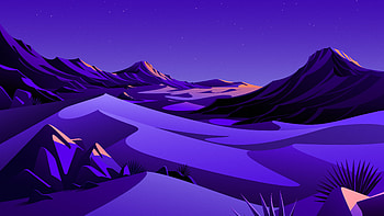 Mountains , Rocks, Night, Starry sky, Scenery, Illustration, macOS Big Sur, iOS 14, Nature HD wallpaper