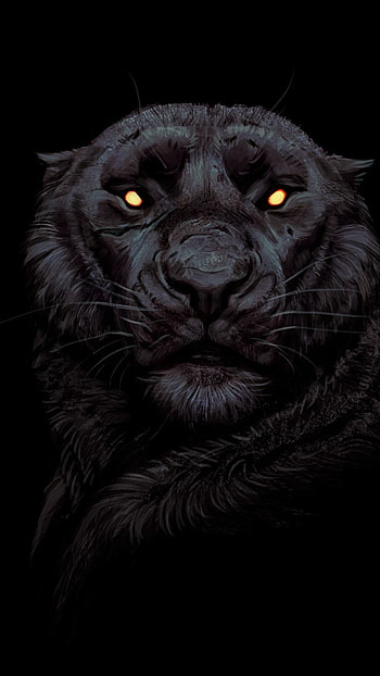 Black Tiger, Tiger Painting, Tiger Black, Golden Eye Tiger HD phone wallpaper