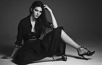 Kendall Jenner Monochrome, kendall-jenner, celebrities, girls, model, monochrome, black-and-white HD wallpaper