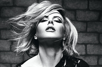 Monochrome, beautiful, Nicole Kidman HD wallpaper