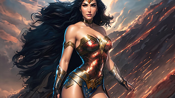 Wonder Woman Digital Interpretation, wonder-woman, superheroes, artwork, artist, digital-art, art, deviantart HD wallpaper