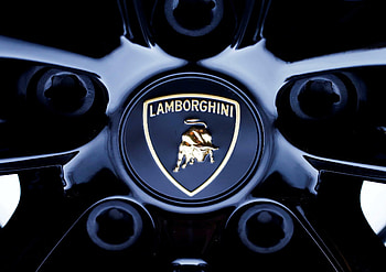 Wheel Hub, Lamborghini Logo HD wallpaper