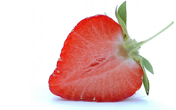 Strawberry, Macro, Sweet, Berry, Slice, Section HD wallpaper