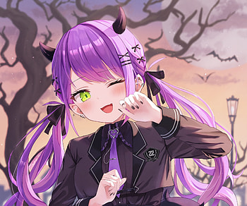 Tokoyami Towa, hololive, Tokoyami Towa, Anime, Virtual Youtuber HD wallpaper
