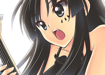 Akiyama Mio, anime, kawai, guitar, cool, cute, girl, k-on HD wallpaper