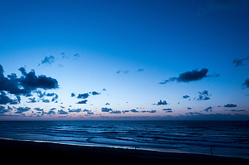 Nature, Sunset, Sea, Twilight, Clouds, Horizon, Shore, Bank, Dusk HD wallpaper
