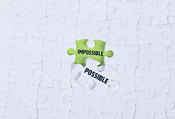 Words, Puzzle, Jigsaw, Maybe, It's Possible, Impossible, That's Impossible HD wallpaper