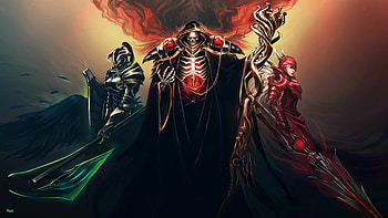 Overlord, , Ainz Ooal Gown, Albedo HD wallpaper