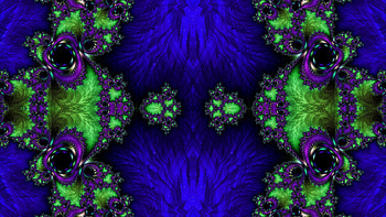 Trippy Psychedelic Fractal, trippy, psychedelic, aesthetic, blue, green, Abstract, fractal, abstract blue, abstract green HD wallpaper