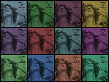 COLORFUL ANGEL, colors, ville, drawing, collage HD wallpaper