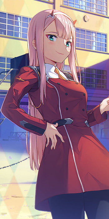 Zero Two | Garden of unknown, Zero Two (Darling in the FranXX), Anime, Darling in the FranXX HD phone wallpaper