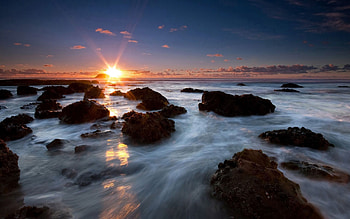 Nature, Stones, Sea, Shine, Light, Foam HD wallpaper