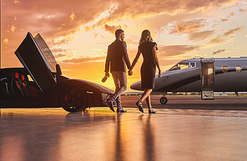 Lamborghini Business Private Jet Married Couple, others, artist, behance HD wallpaper