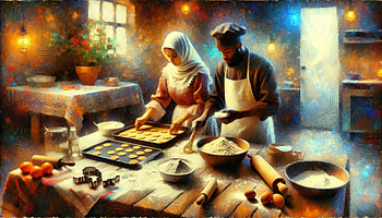 Homemade Cookie Baking Session, cookie baking, baking, cooking, kitchen, teamwork HD wallpaper
