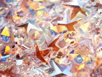 Hearts and Stars, crystals, beads, hearts, glass, stars HD wallpaper