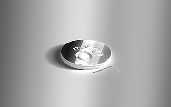 macOS 3d silver logo, gray background, macOS 3d logo, macOS emblem, silver art, macOS, operating system HD wallpaper