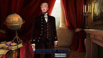 Happy Birtay Mr. President. ., flag day, America, birtay, president, politics, Donald Trump HD wallpaper