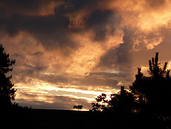 Sunset Storm Clouds, clouds, nature, stormy, sunset HD wallpaper