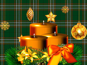 Merry Christmas, Christmas Candles, Golden, Christmas HD wallpaper