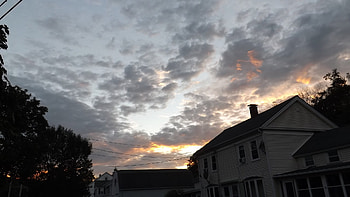End of the day, beautiful sky, bright clouds, sunset HD wallpaper