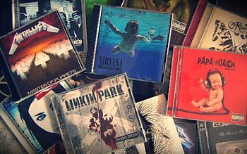 Album Covers Compact Disc Linkin Park Metallica Nirvana Papa Roach Rocks HD wallpaper