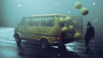High Hopes , balloons, alone, artist, artwork, digital-art, artstation HD wallpaper