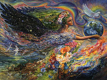 Earth angel, earth, josephine wall, fantasy, art HD wallpaper