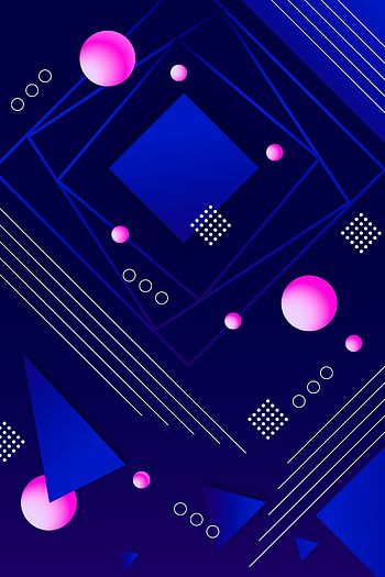 Blue, geometry, abstract, art HD phone wallpaper