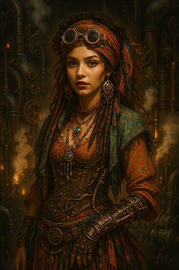 Bohemian Steampunk Elegance - Stylish , steampunk, woman HD phone wallpaper