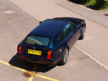 Aston Martin, Cars, View From Above, Asphalt, Style, 2005, V8 HD wallpaper