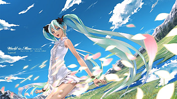 girl, cute, anime, long-haired HD wallpaper