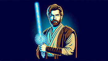 Obi-Wan Kenobi - Epic Jedi Master Background, Obi-Wan Kenobi, Jedi, lightsaber, Sci Fi, character art HD wallpaper