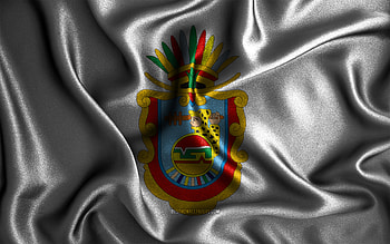 Guerrero flag, , silk wavy flags, mexican states, Day of Guerrero, fabric flags, Flag of Guerrero, 3D art, Guerrero, North America, States of Mexico, Guerrero 3D flag, Mexico HD wallpaper