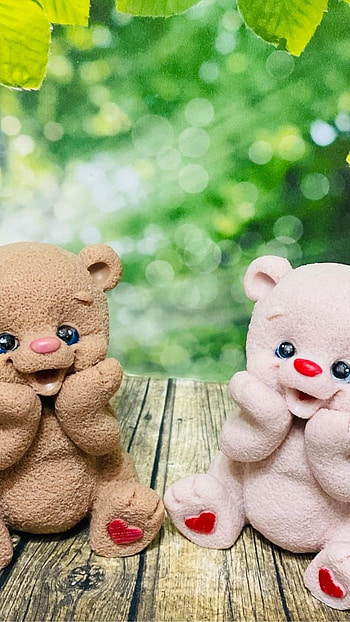 Cute Teddy Bear, Beautiful, Two Teddies HD phone wallpaper