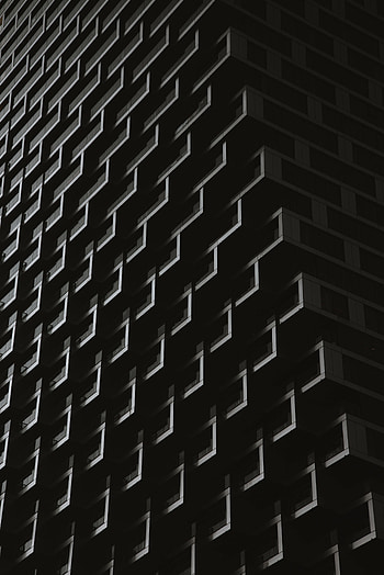 BW, building's facade, surface HD phone wallpaper